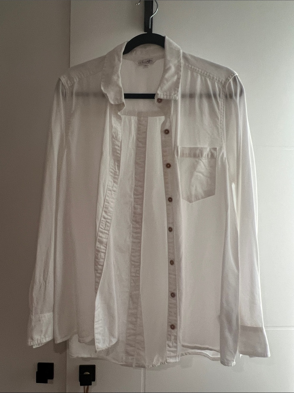 Classic White Button-Up Blouse - Women's